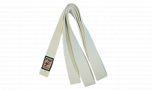 Пояс для кимоно Стандарт без вышивки белый П14
